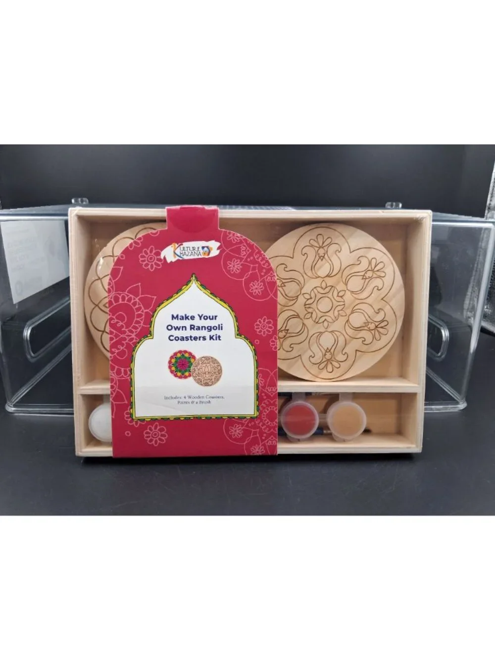 Make Your Own Rangoli Coasters Kit DIY Set